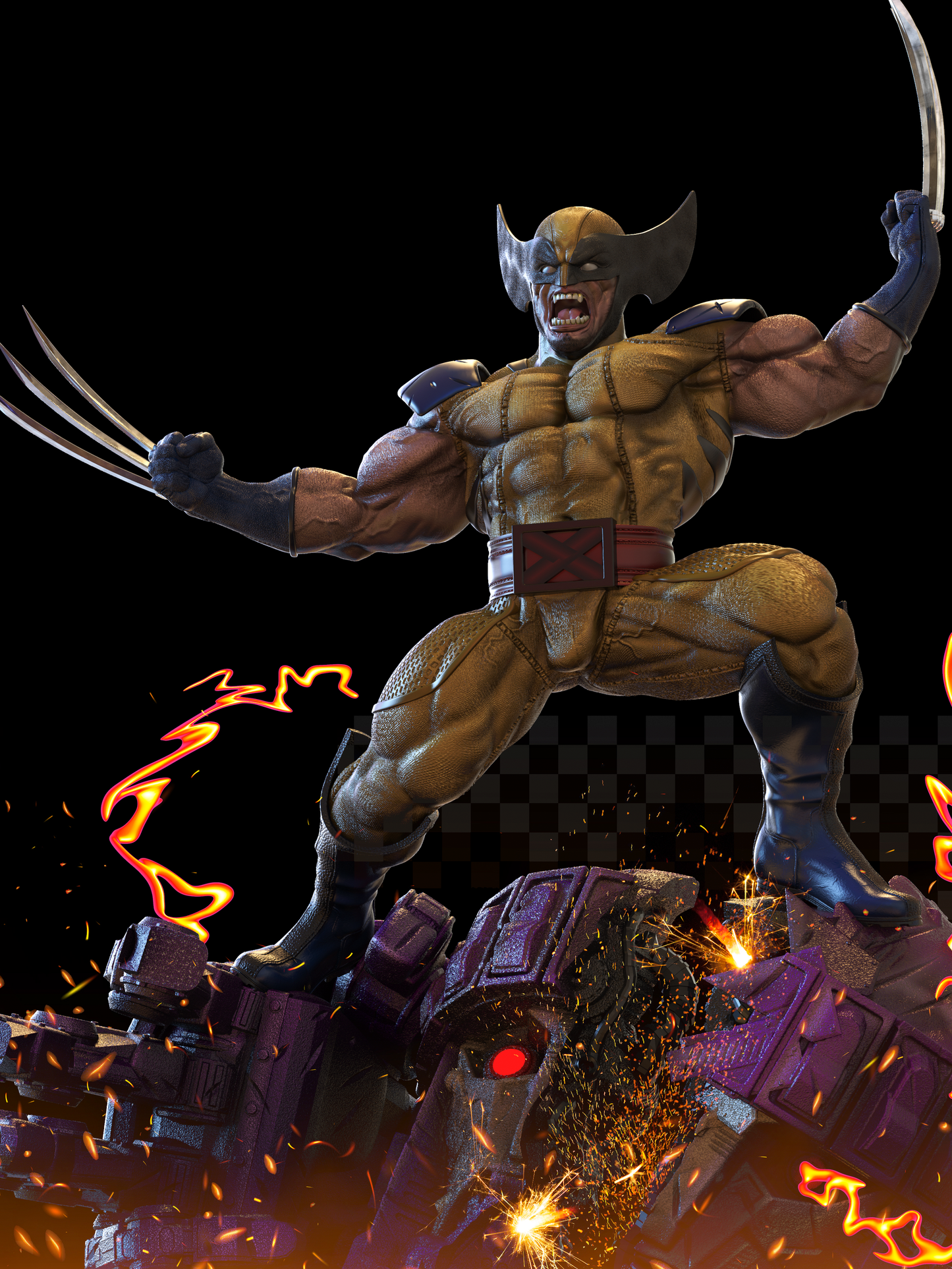 0944 WOLVERINE - LOGAN (2258) - STL 3D Print Files