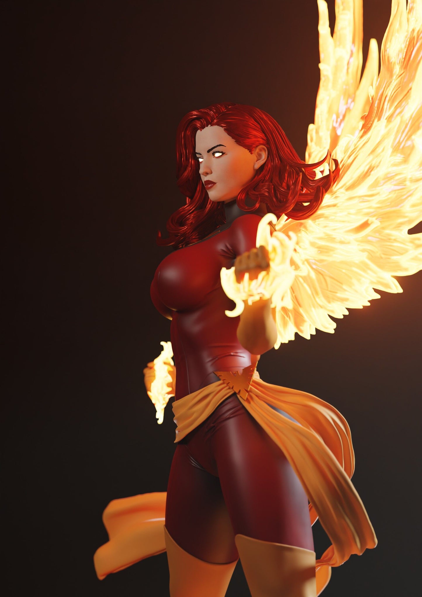 0258 Jean_Grey_Dark_Phoenix - STL 3D Print Files