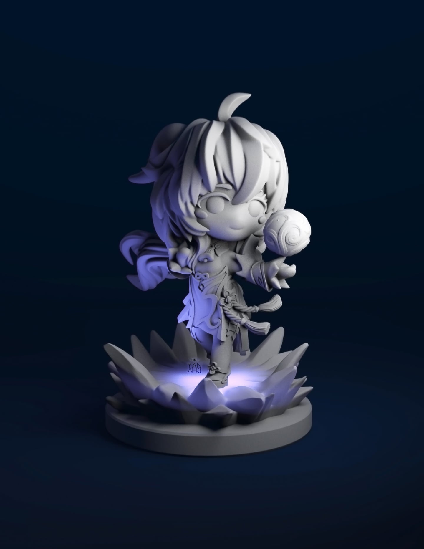 0626 Chibi Ganyu - Genshin Impact - STL 3D Print Files
