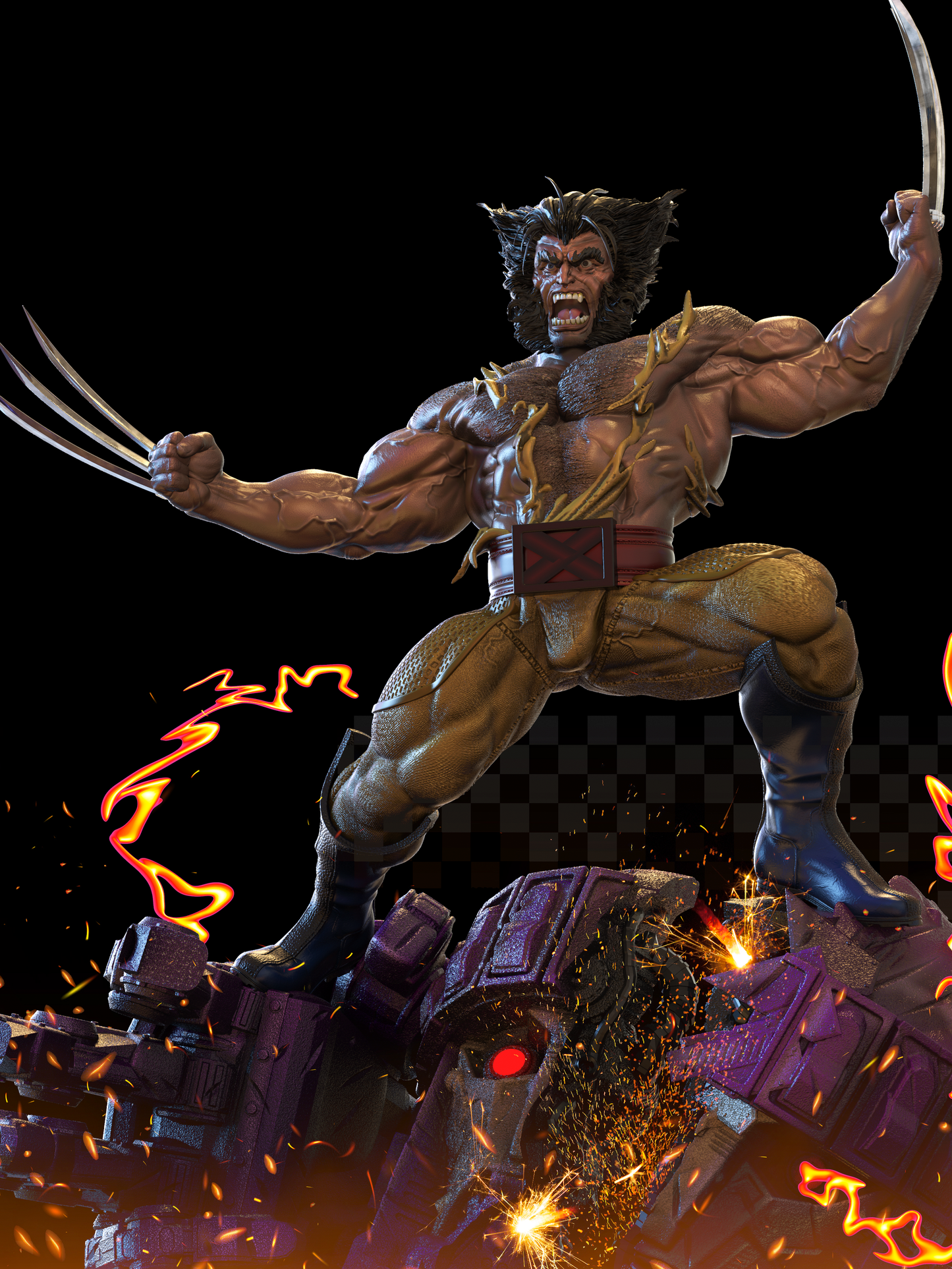 0944 WOLVERINE - LOGAN (2258) - STL 3D Print Files