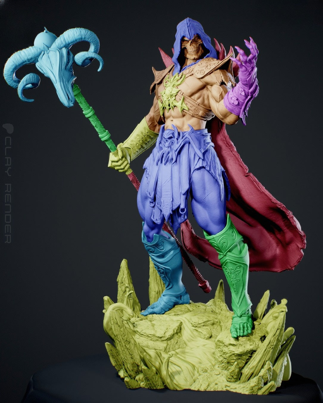 1369 Skeletor_Masters of the Universe - STL 3D Print Files