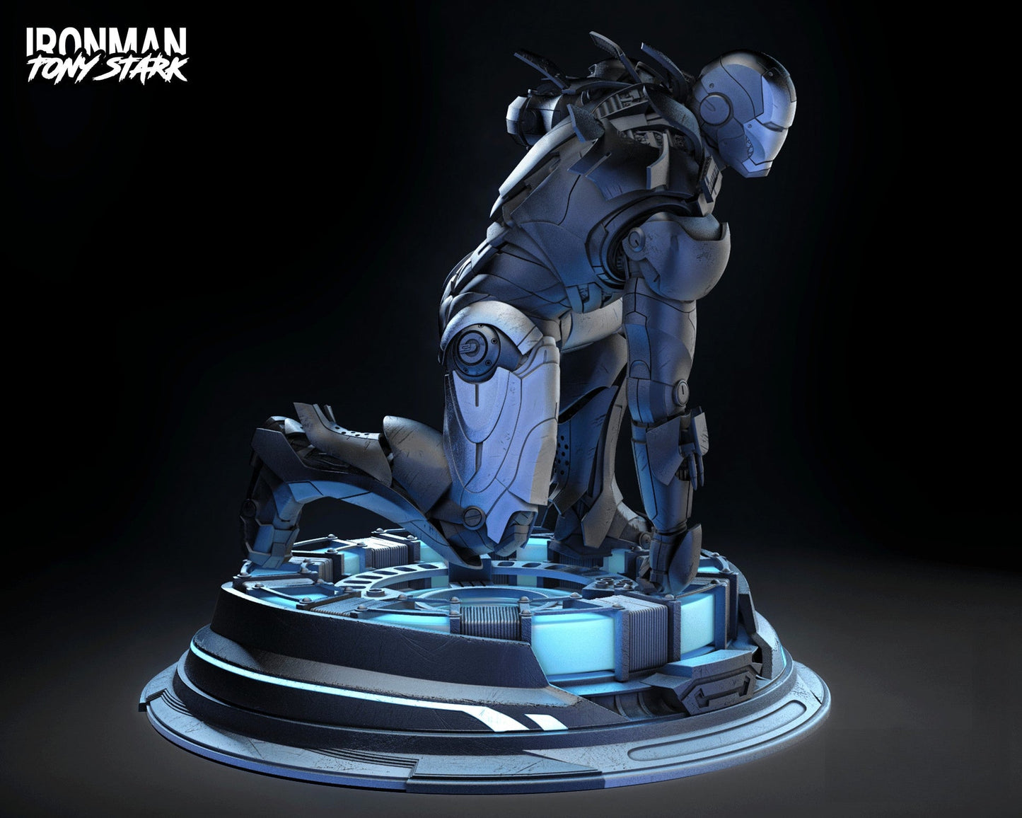 0436 Iron Man Landing Pose - Marvel Comics - STL 3D Print Files