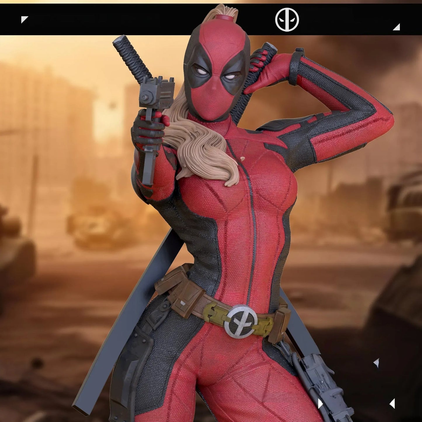 0916 Lady Deadpool NSFW - Deadpool (2856) - STL 3D Print Files