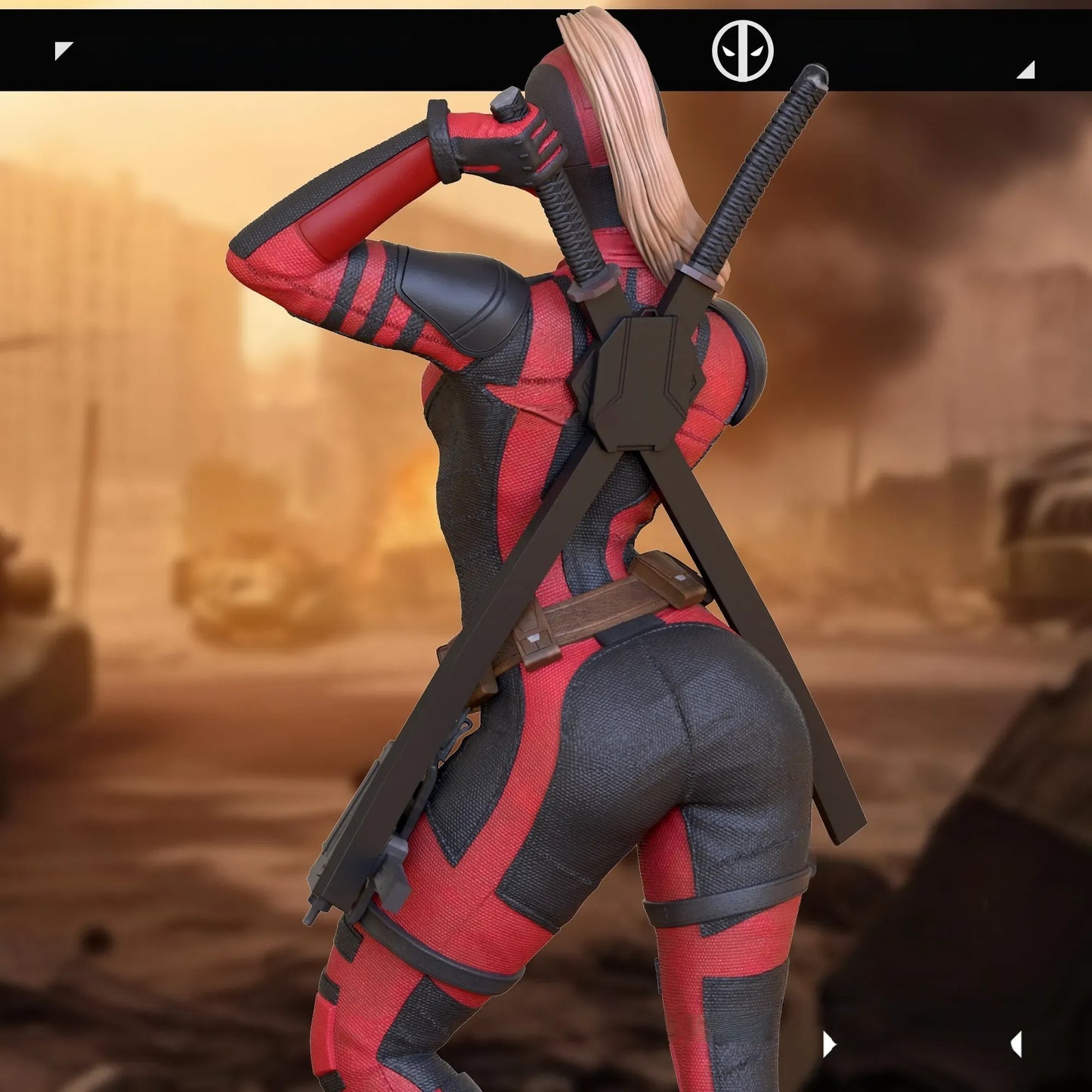 0916 Lady Deadpool NSFW - Deadpool (2856) - STL 3D Print Files