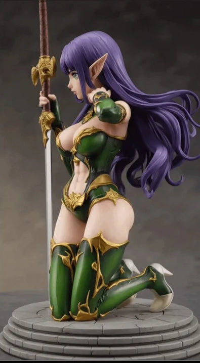 1380 Burryna_Elf Warrior Mini NSFW - STL 3D Print Files