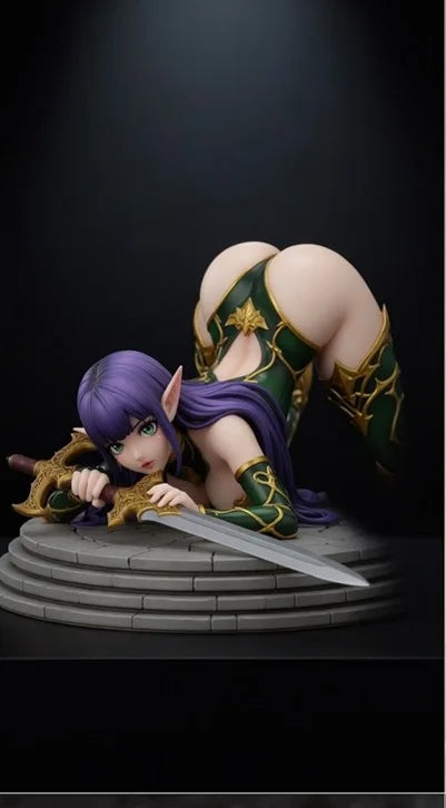 1380 Burryna_Elf Warrior Mini NSFW - STL 3D Print Files