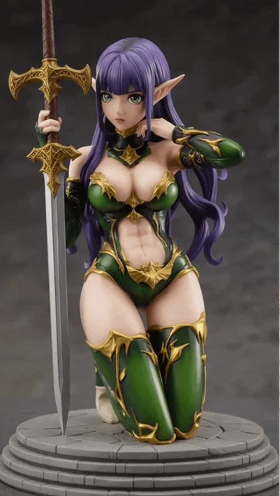 1380 Burryna_Elf Warrior Mini NSFW - STL 3D Print Files
