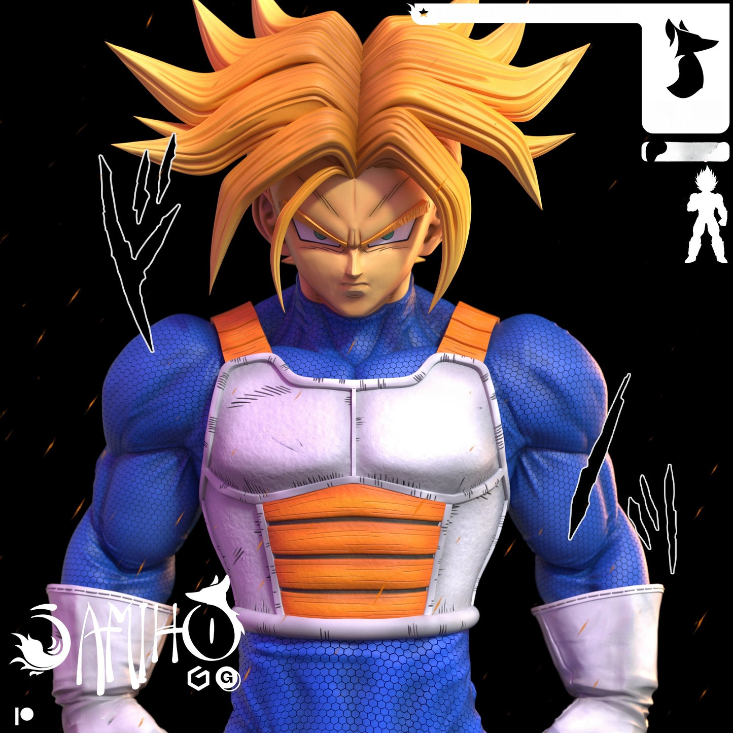 1431 Future Trunks_Dragon Ball - STL 3D Print Files