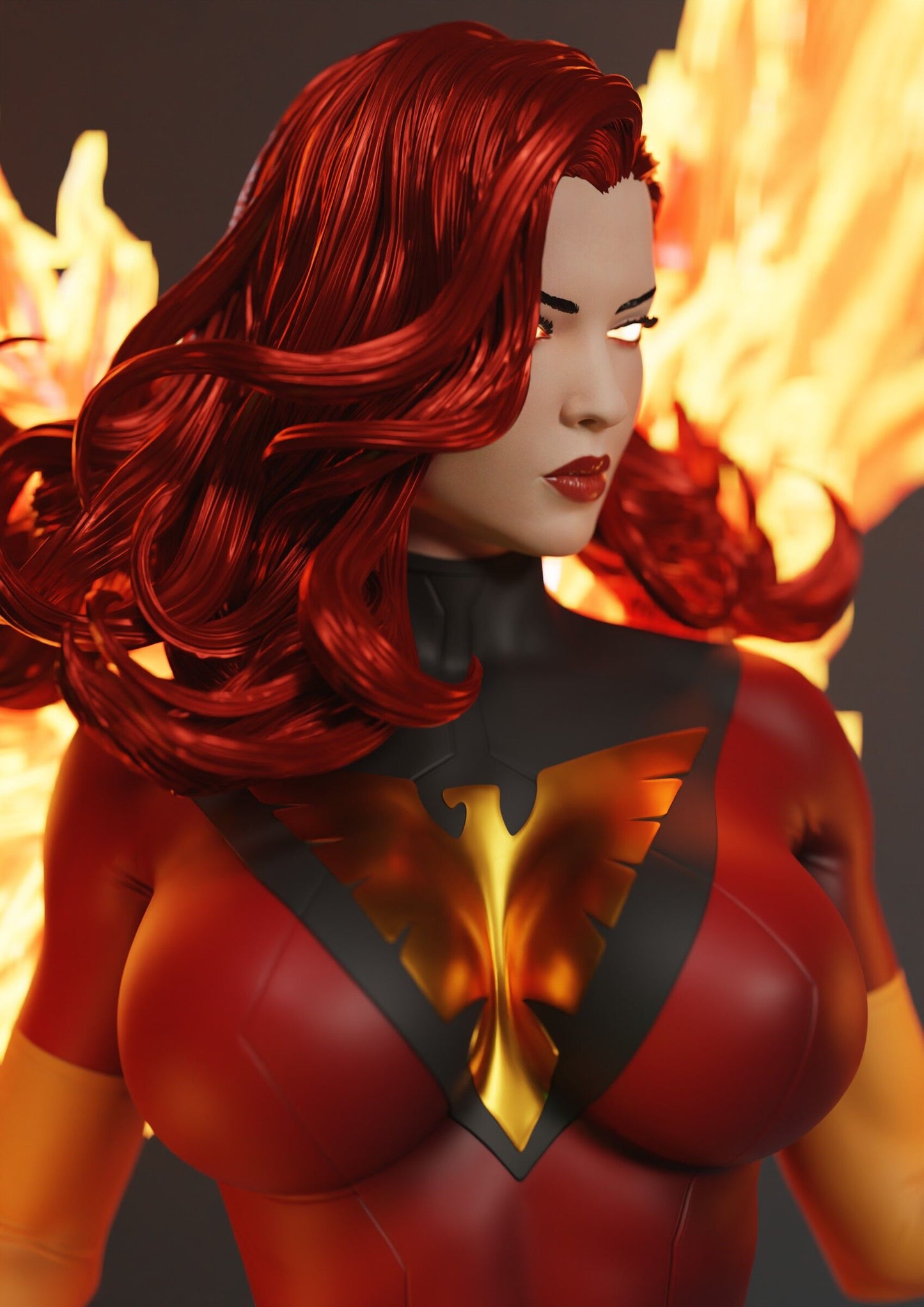 0258 Jean_Grey_Dark_Phoenix - STL 3D Print Files