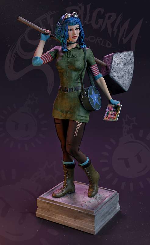 1801 Ramona Flowers_Scott Pilgrim vs. the World - STL 3D Print Files
