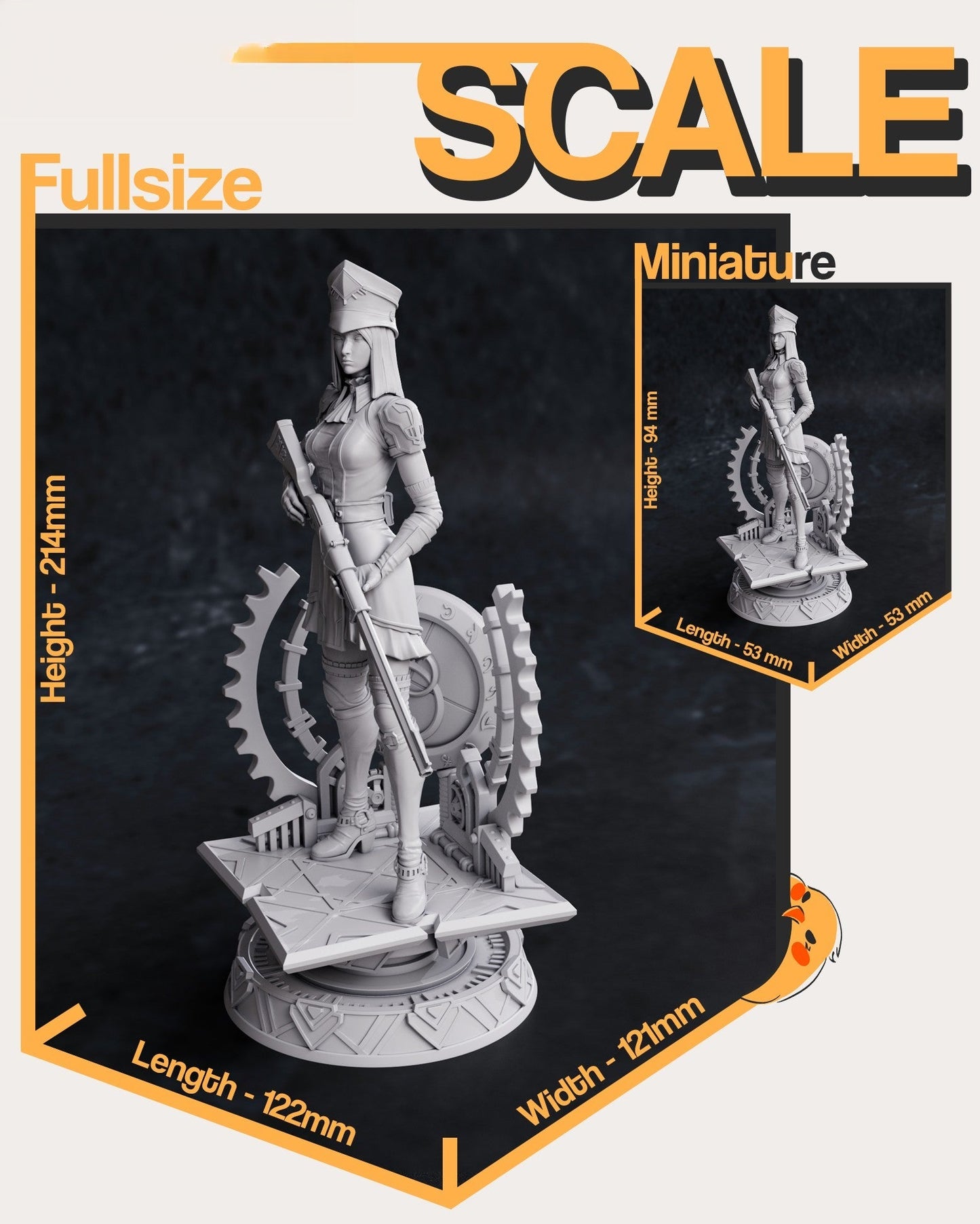 0163 Caitlyn Arcane - League of Legends - STL 3D Print Files
