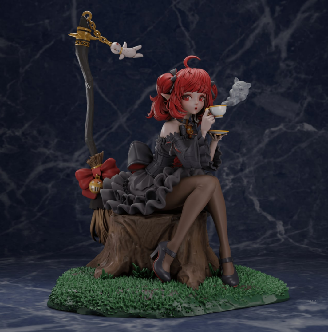 1486 Enchantress (Black Maiden)_Dungeon & Fighter - STL 3D Print Files
