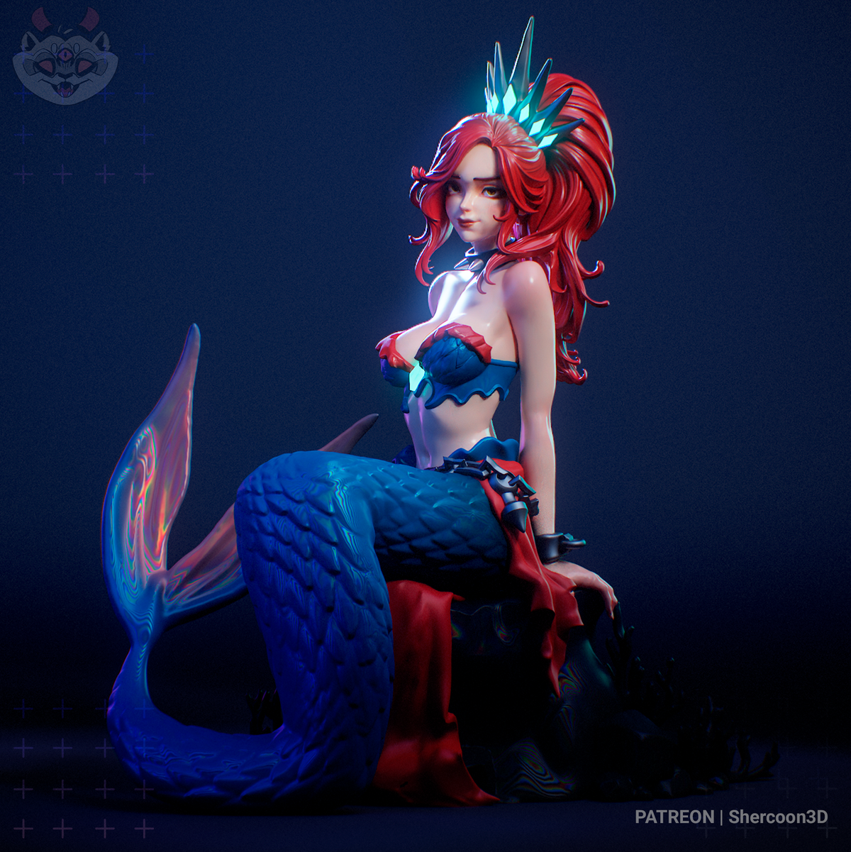 1915 Aerith Gainsborough_Mermaid NSFW - STL 3D Print Files