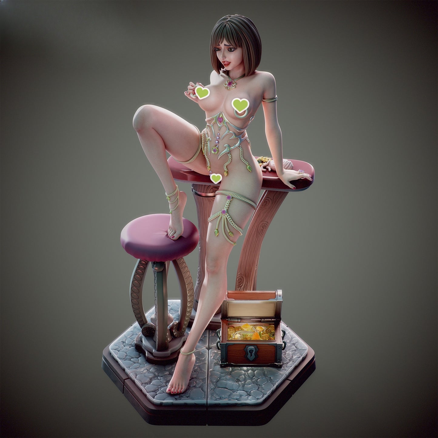 1595 Emma Lady JewelerC NSFW - STL 3D Print Files