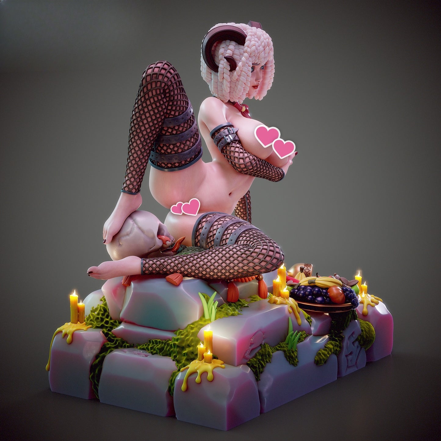 1609 Vanilla_Horned Temptress NSFW - STL 3D Print Files