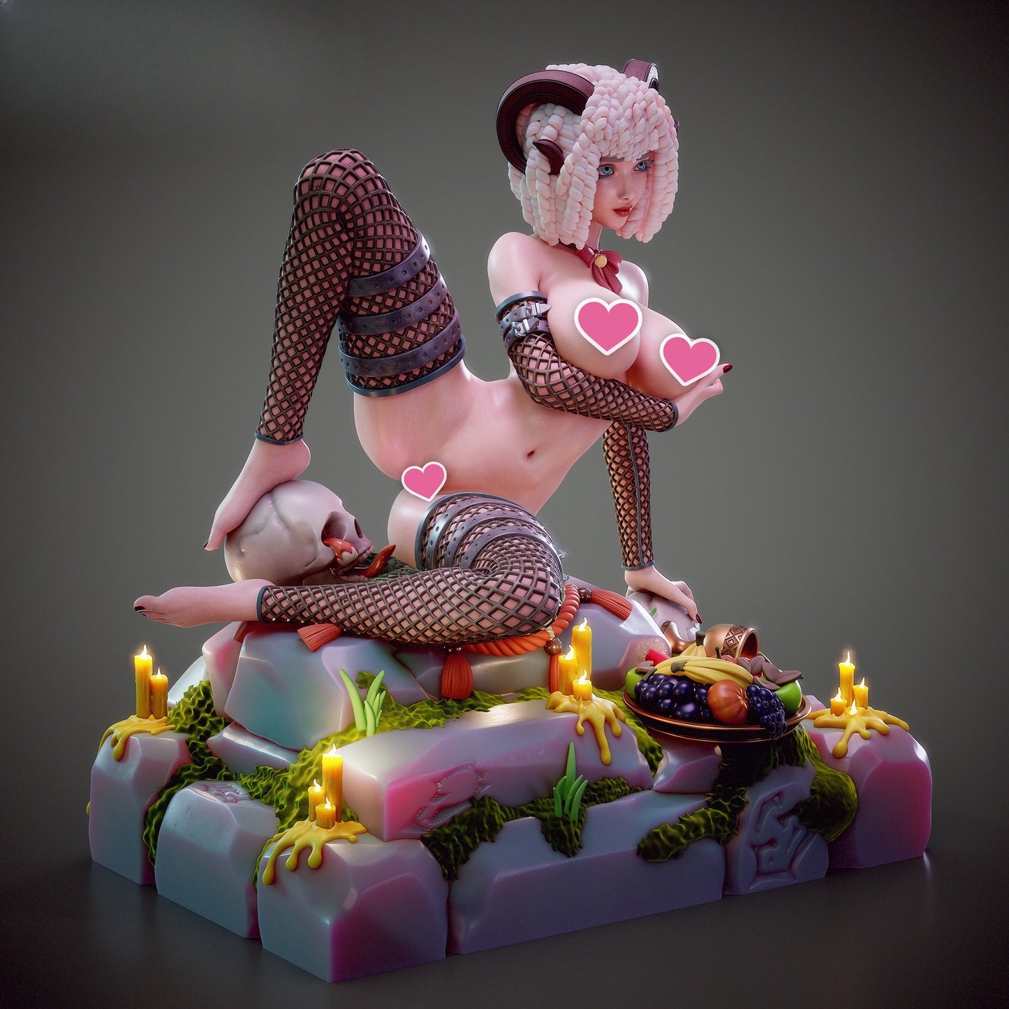 1609 Vanilla_Horned Temptress NSFW - STL 3D Print Files