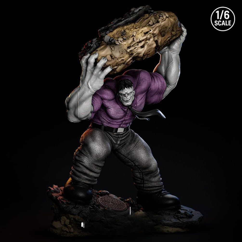 0327 Grey Hulk - STL 3D Print Files