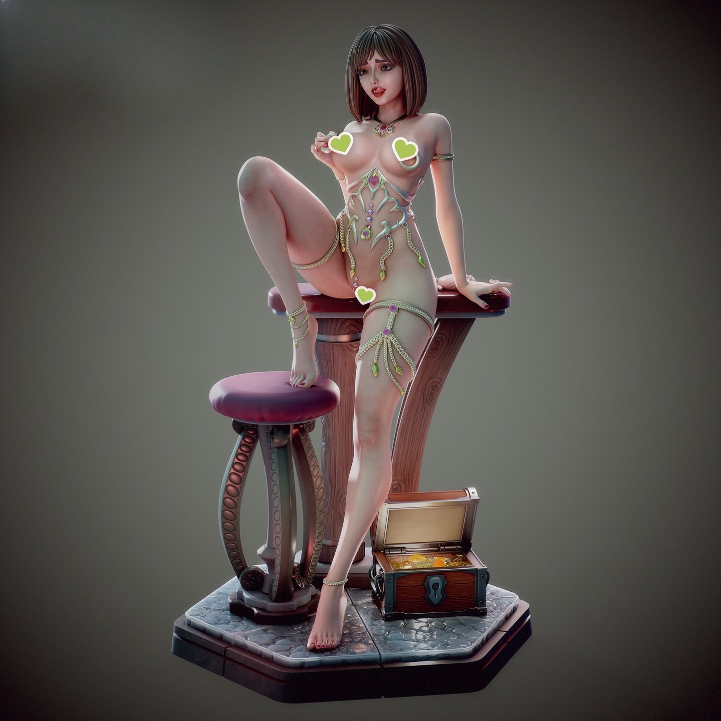 1595 Emma Lady JewelerC NSFW - STL 3D Print Files
