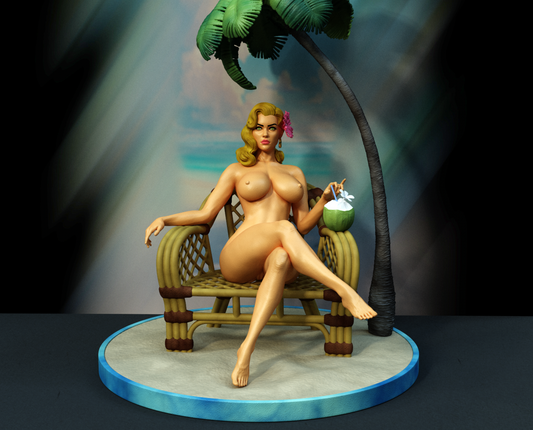 1217 Hawaii pin-up girl NSFW - STL 3D Print Files