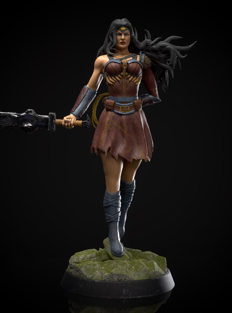 1286 Wonder Woman_DC Comics - STL 3D Print File