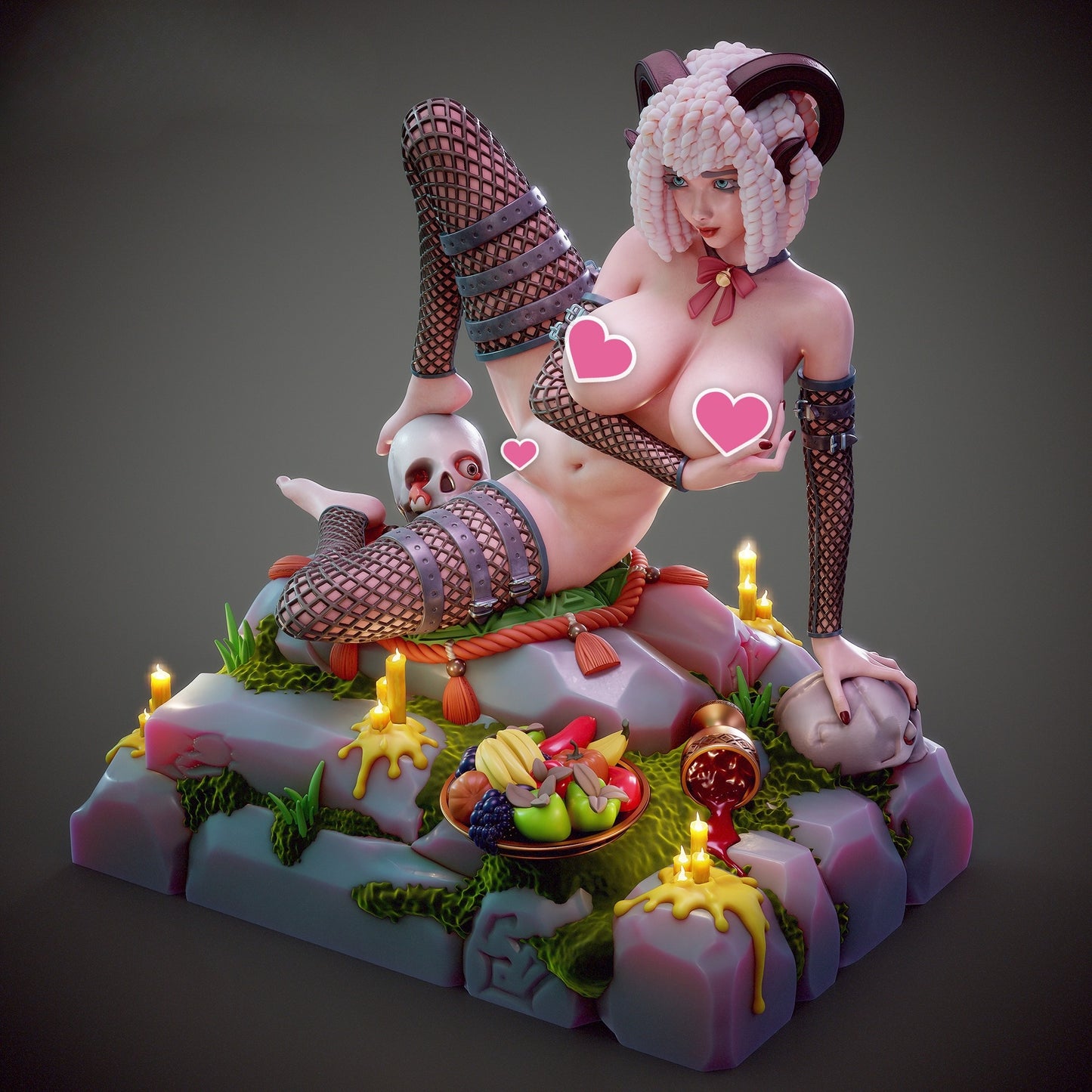 1609 Vanilla_Horned Temptress NSFW - STL 3D Print Files