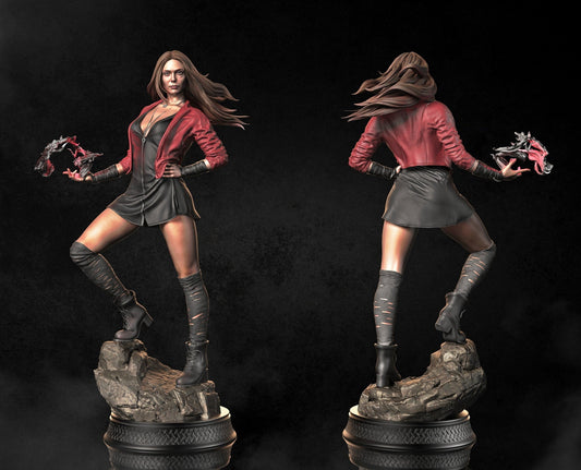 0664 Scarlet Witch NSFW - Wanda Maximoff - STL 3D Print Files