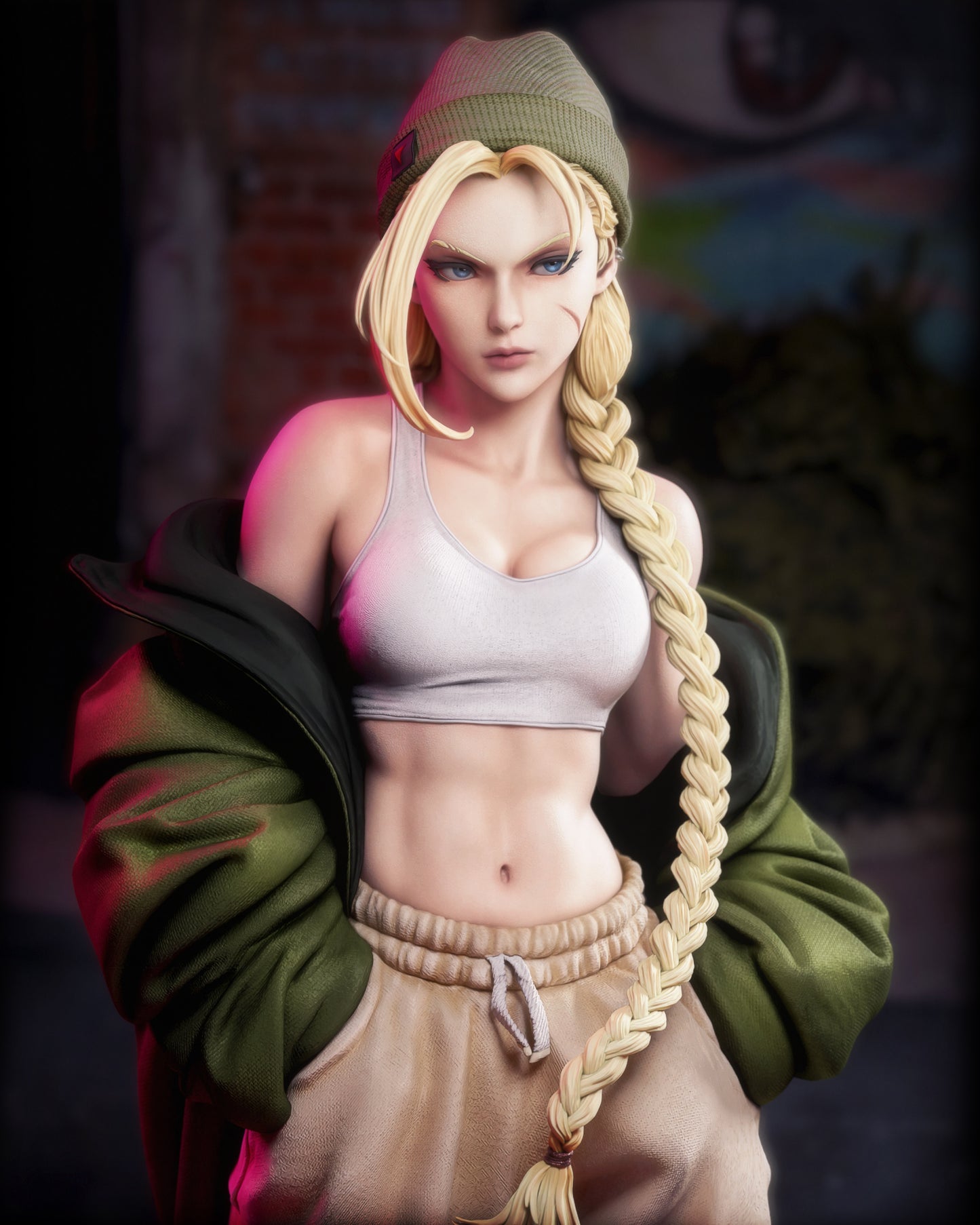 1426 StreetWear Cammy_Street Fighter - STL 3D Print Files