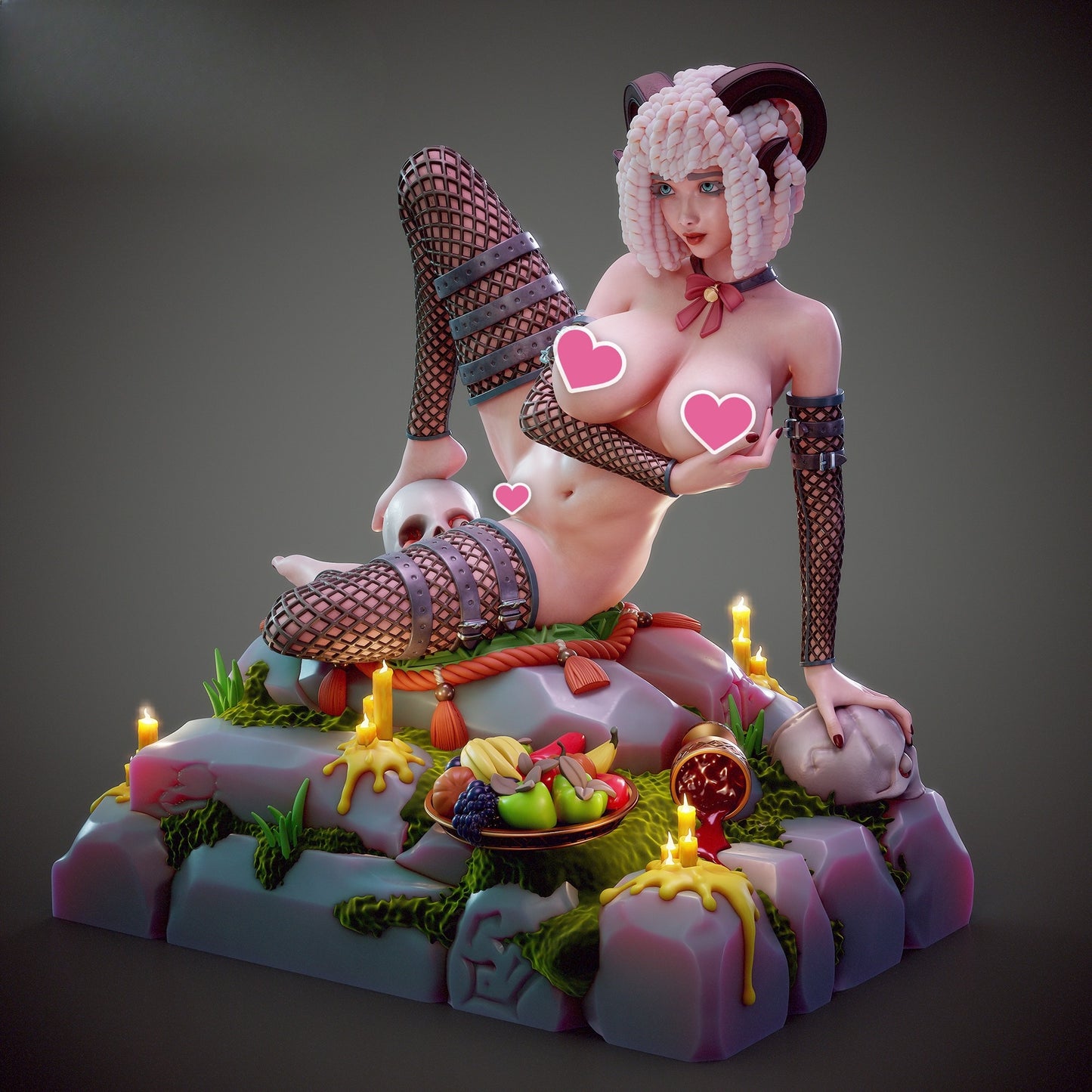 1609 Vanilla_Horned Temptress NSFW - STL 3D Print Files