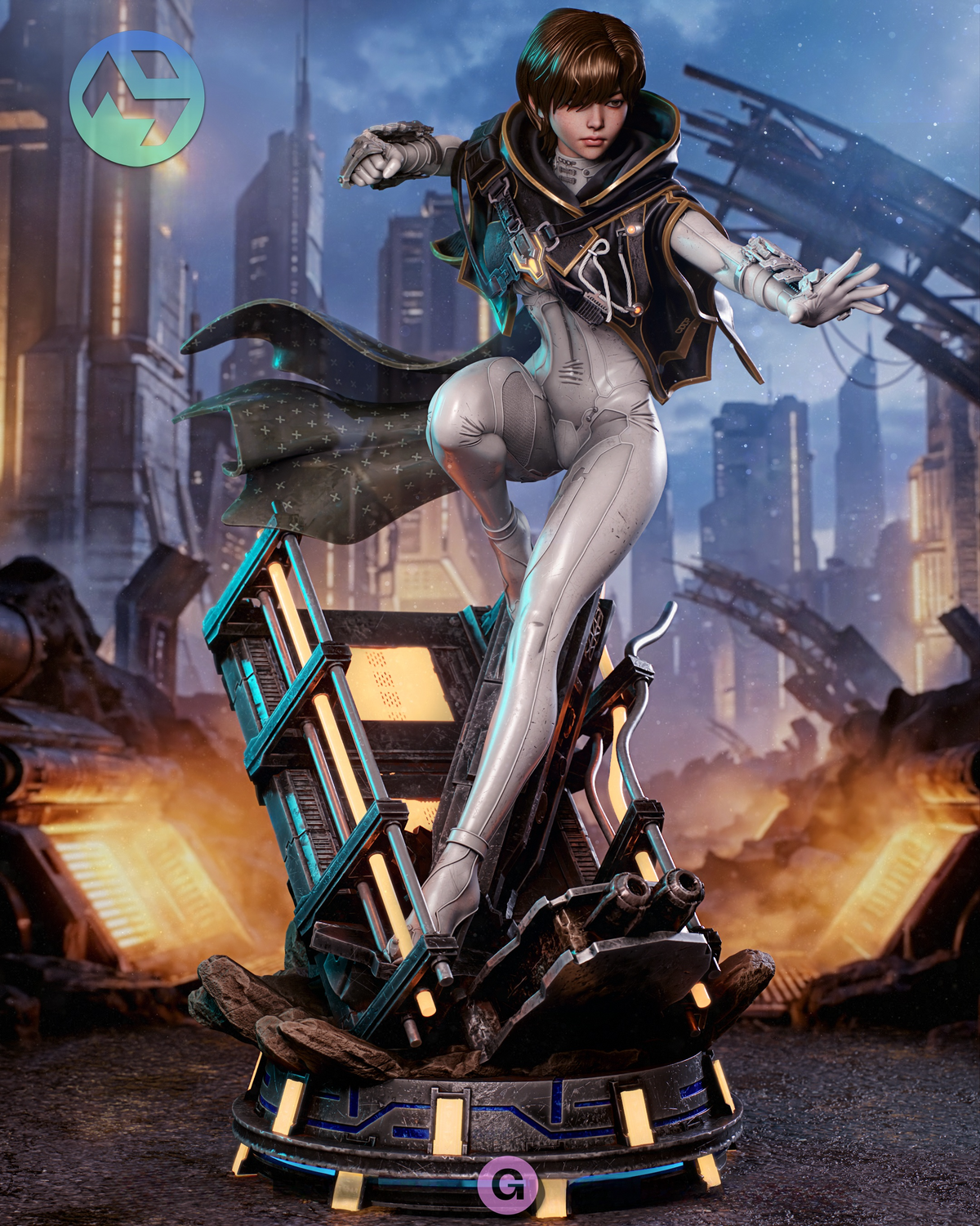 1734 Evie_Stellar Blade Blood Rain - STL 3D Print Files