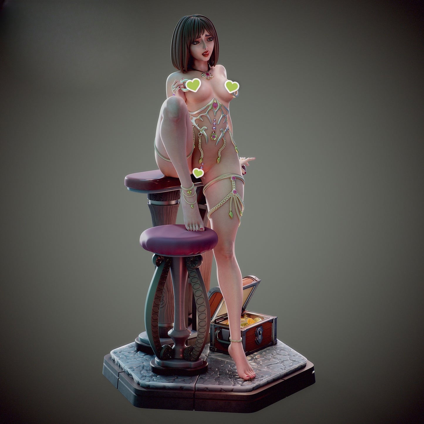 1595 Emma Lady JewelerC NSFW - STL 3D Print Files