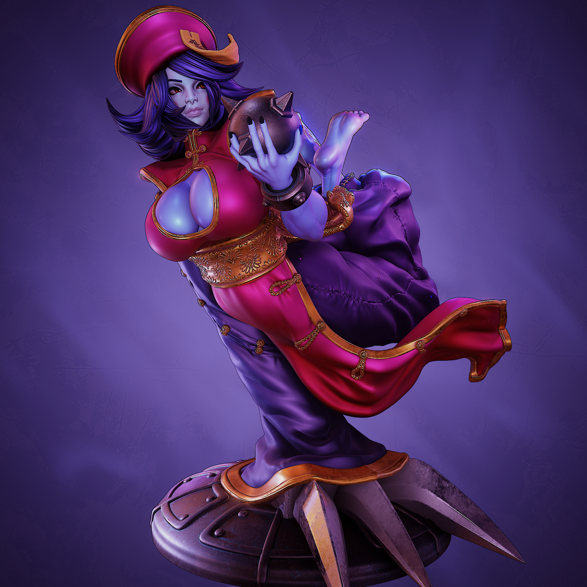 2067 Hsien-Ko_Darkstalkers NSFW - STL 3D Print Files