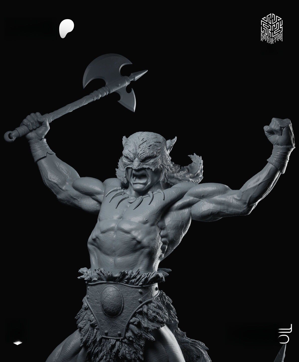 1800 The Dark Wolf - STL 3D Print Files