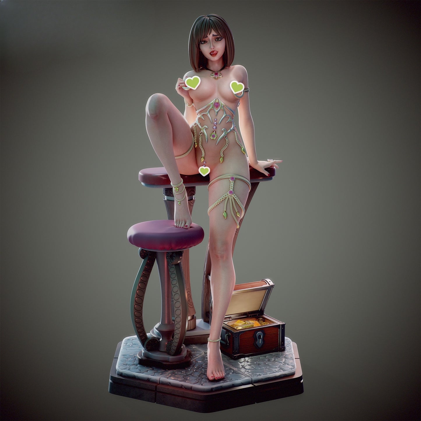1595 Emma Lady JewelerC NSFW - STL 3D Print Files