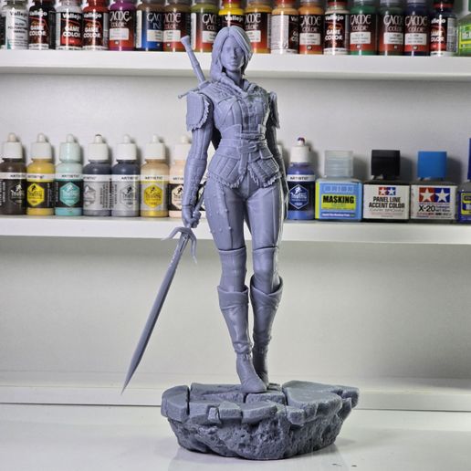 2075 Ciri_The Witcher - STL 3D Print Files