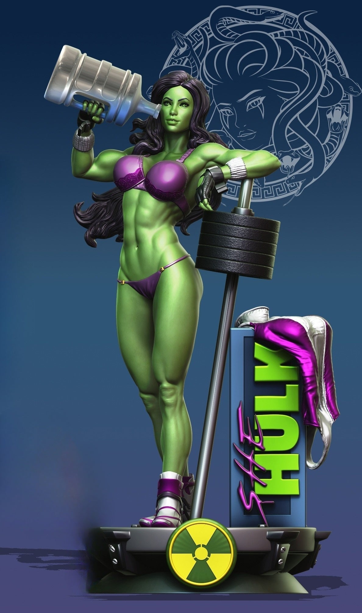 1511 She Hulk_Marvel - STL 3D Print Files