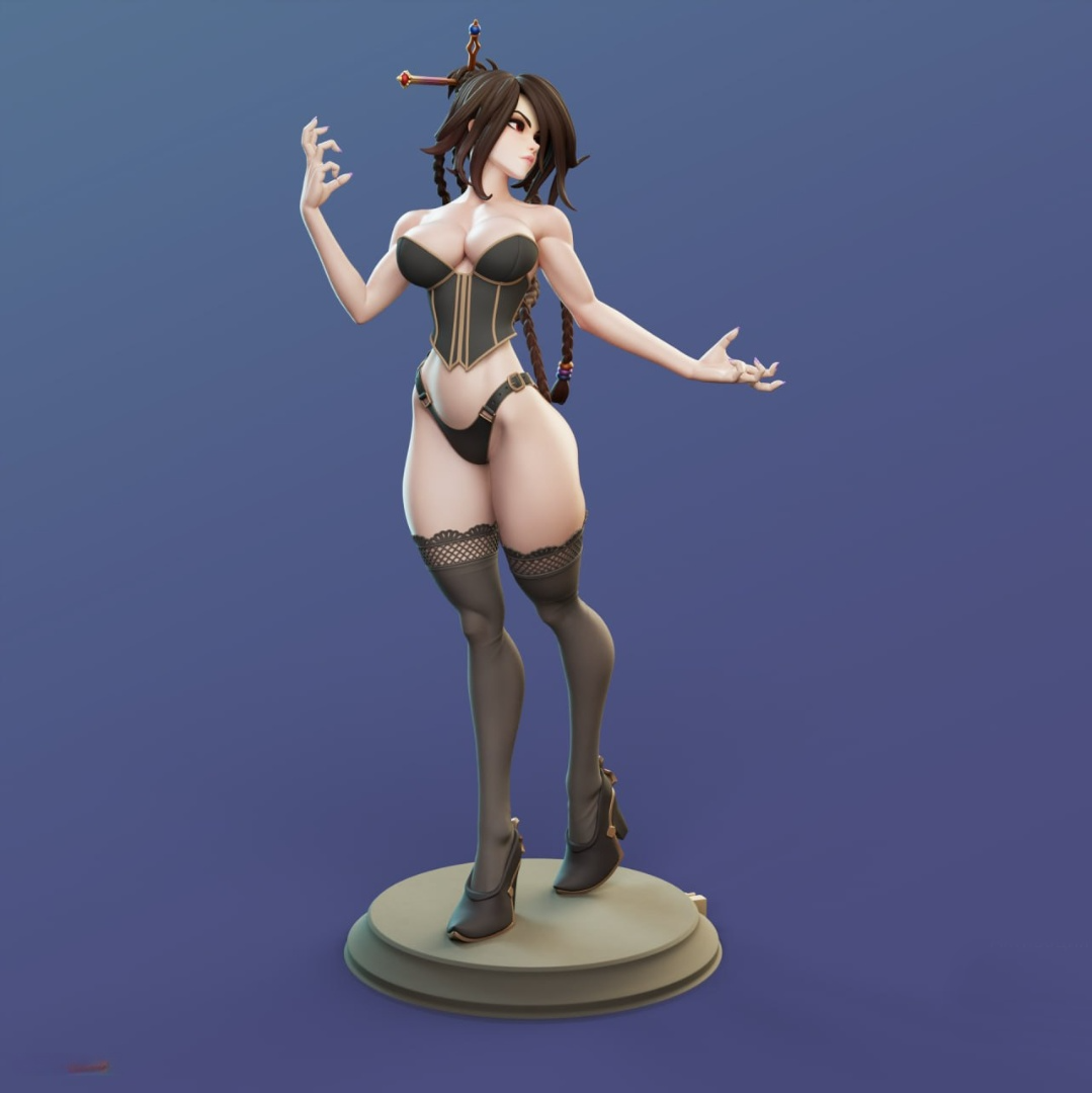 1118 Lulu_Final Fantasy X - STL 3D Print Files
