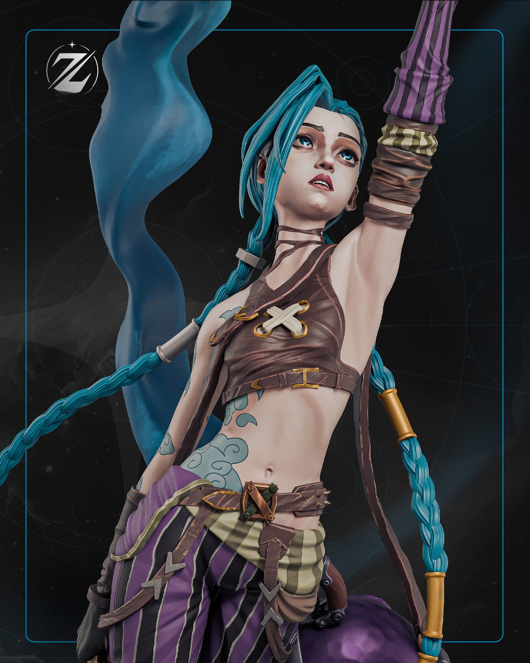 1855 Jinx_Arcane League of Legends - STL 3D Print Files