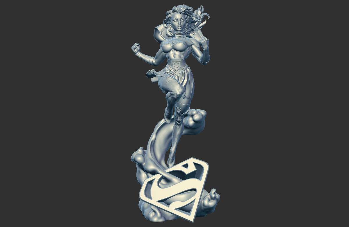 1780 Supergirl Bombshells NSFW - STL 3D Print Files