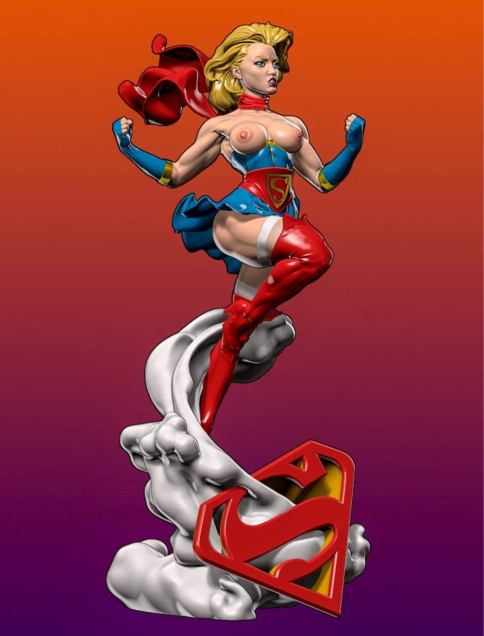 1780 Supergirl Bombshells NSFW - STL 3D Print Files