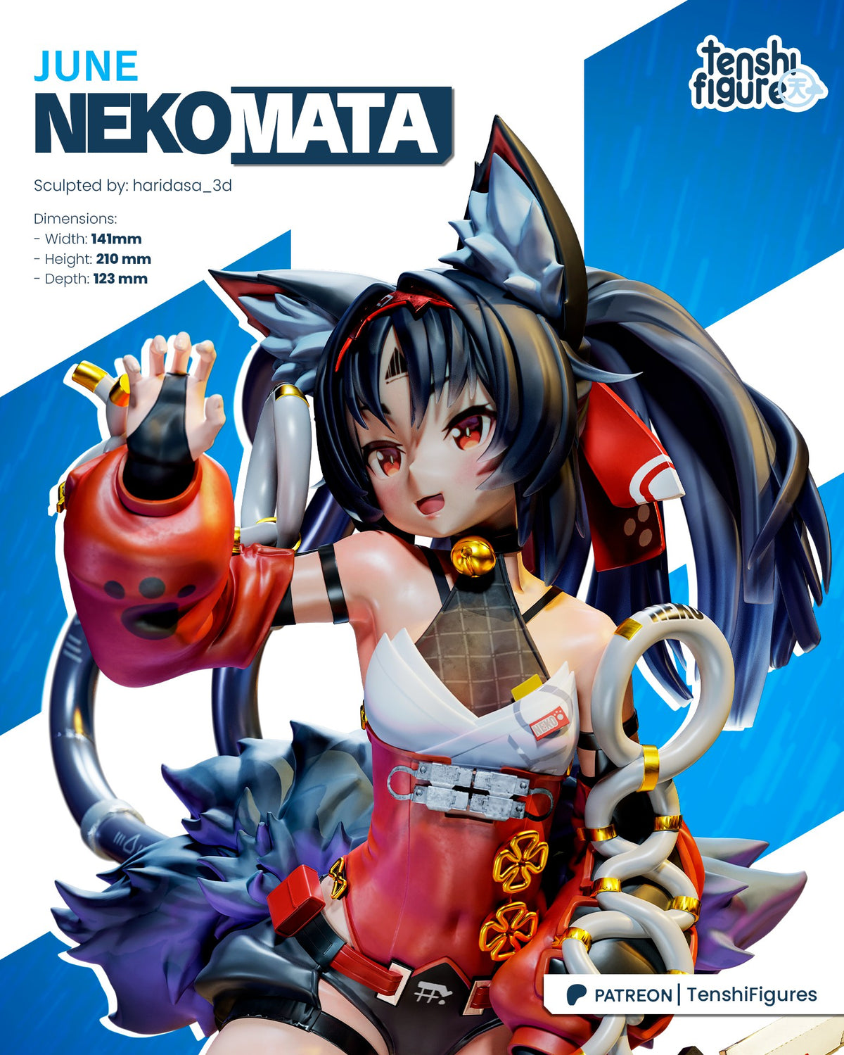 2109 Nekomiya Mana_Zenless Zone Zero - STL 3D Print Files