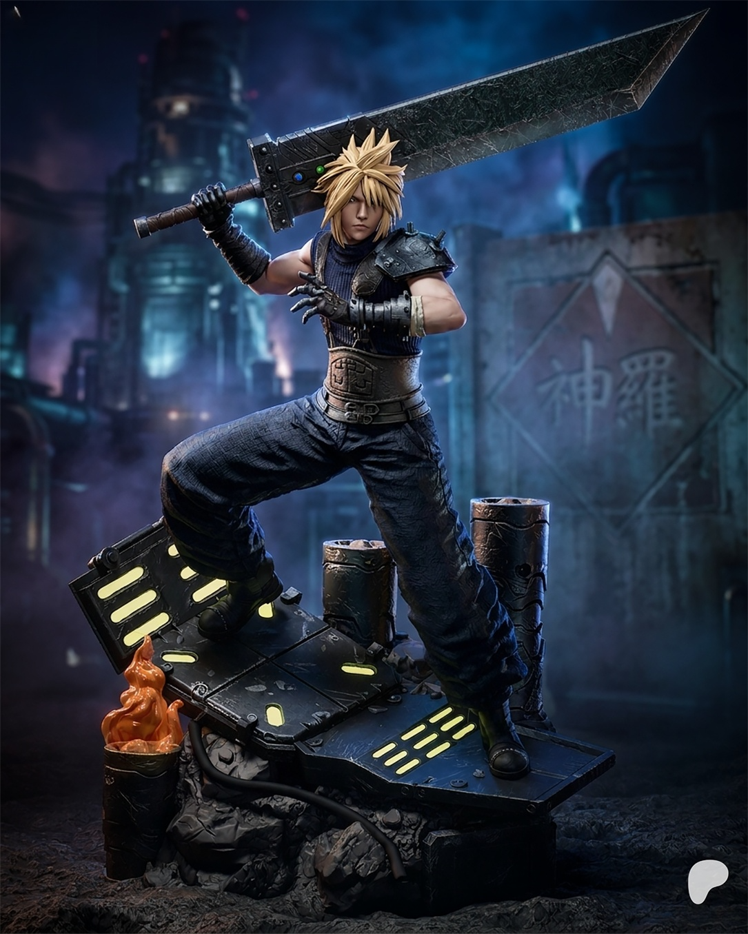 1622 Cloud Strife_Final Fantasy VII - STL 3D Print Files