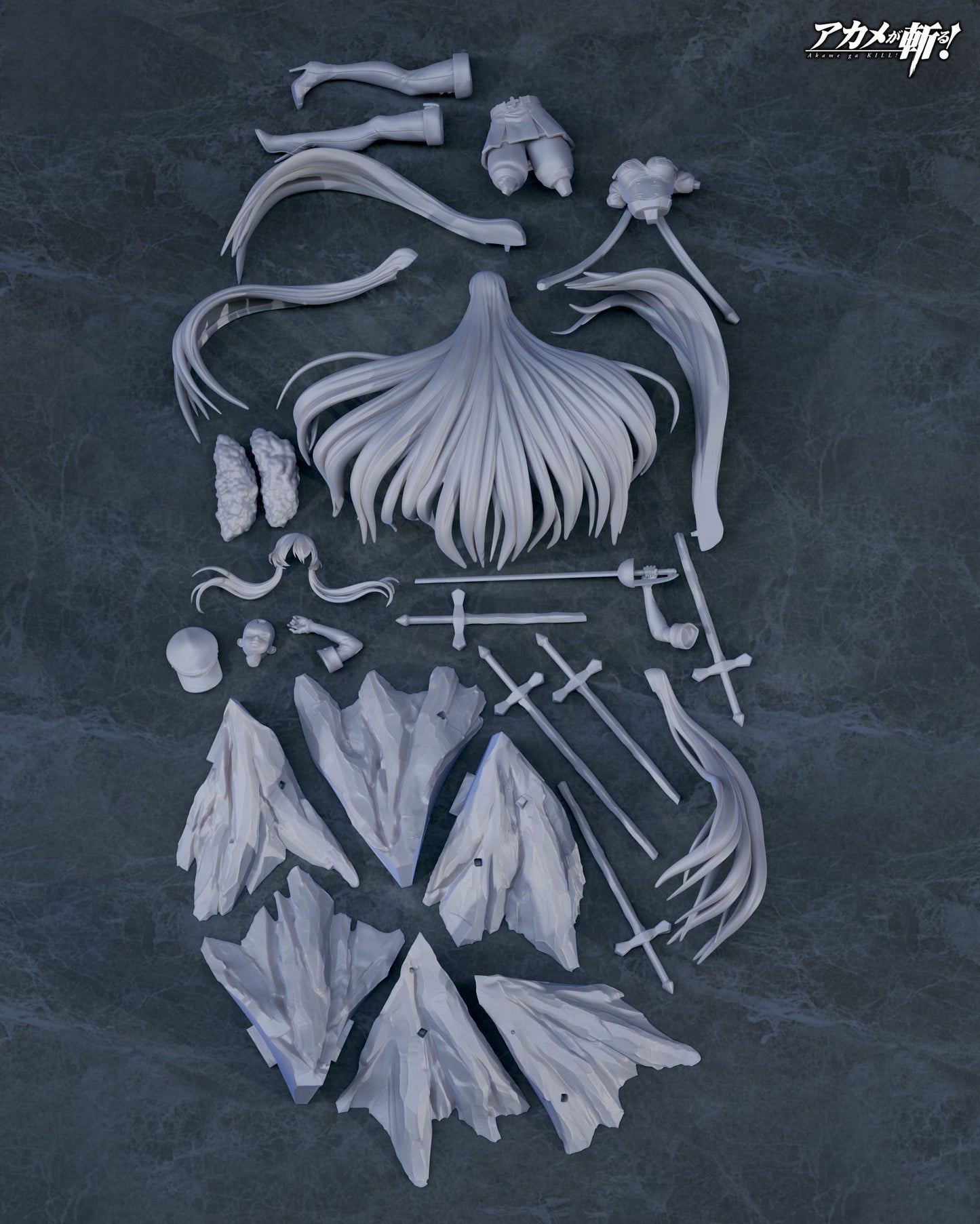 0714 Esdeath - Akame Ga Kill! - STL 3D Print Files