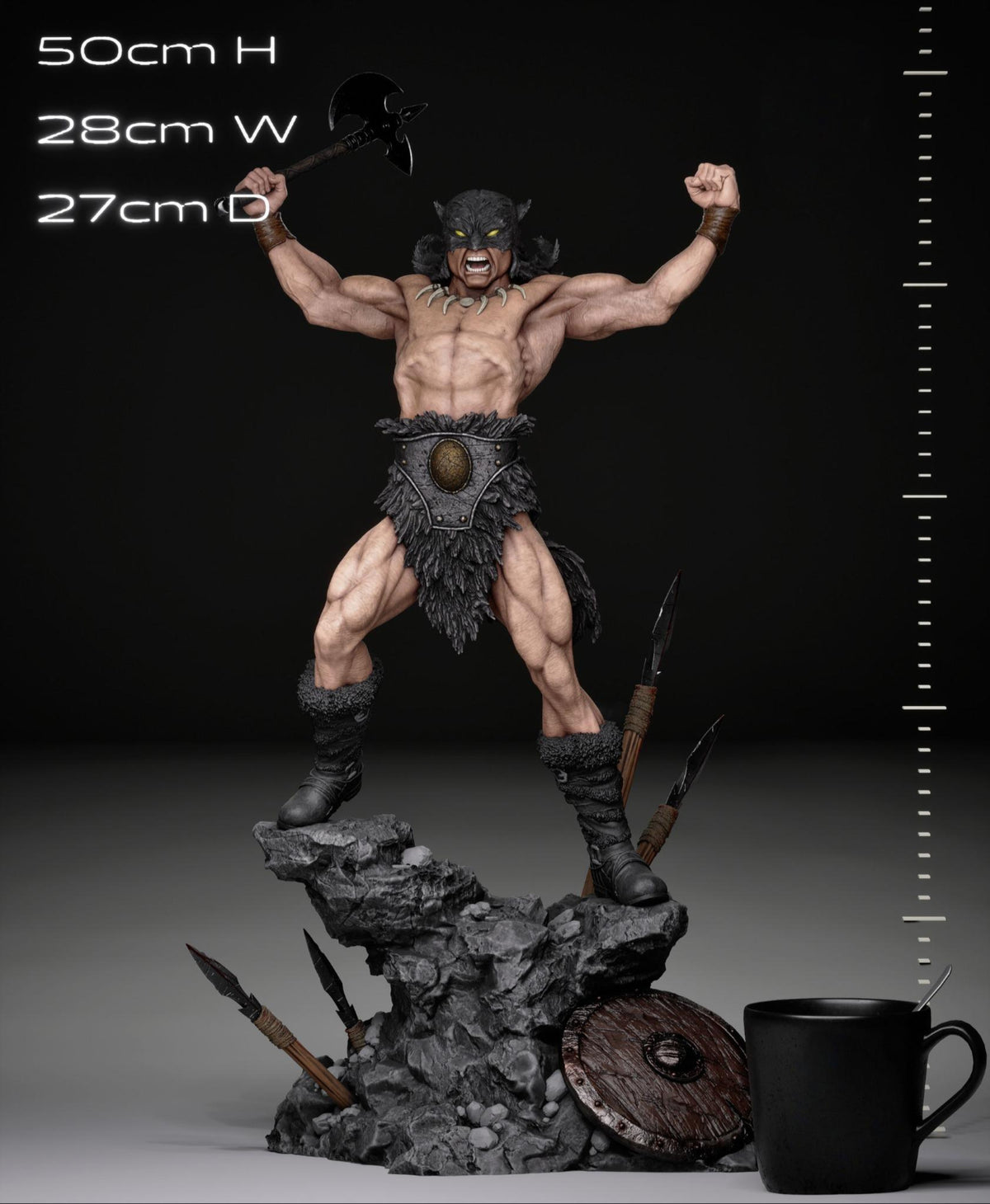 1800 The Dark Wolf - STL 3D Print Files