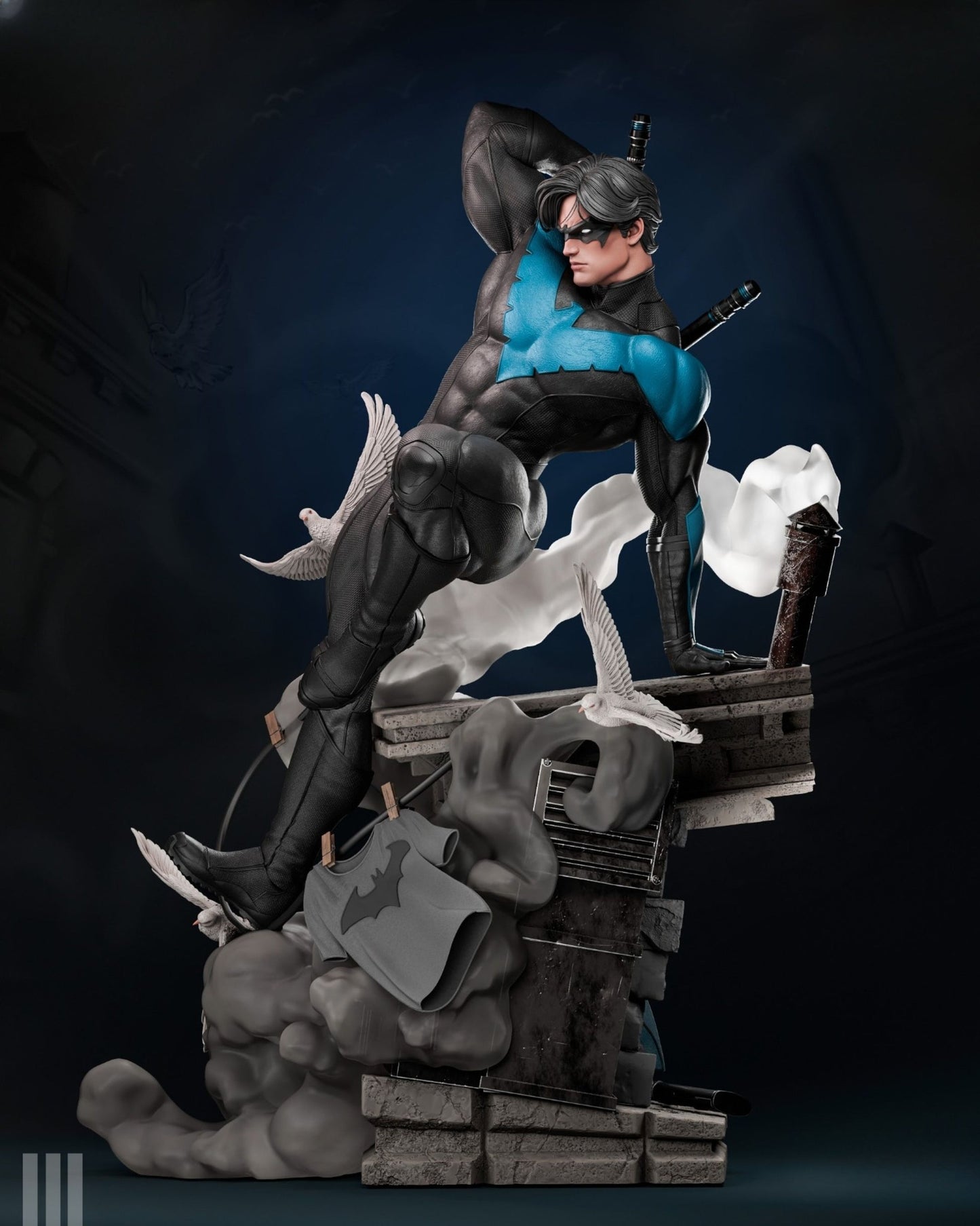 0556 Nightwing - Batman (4061) - STL 3D Print Files