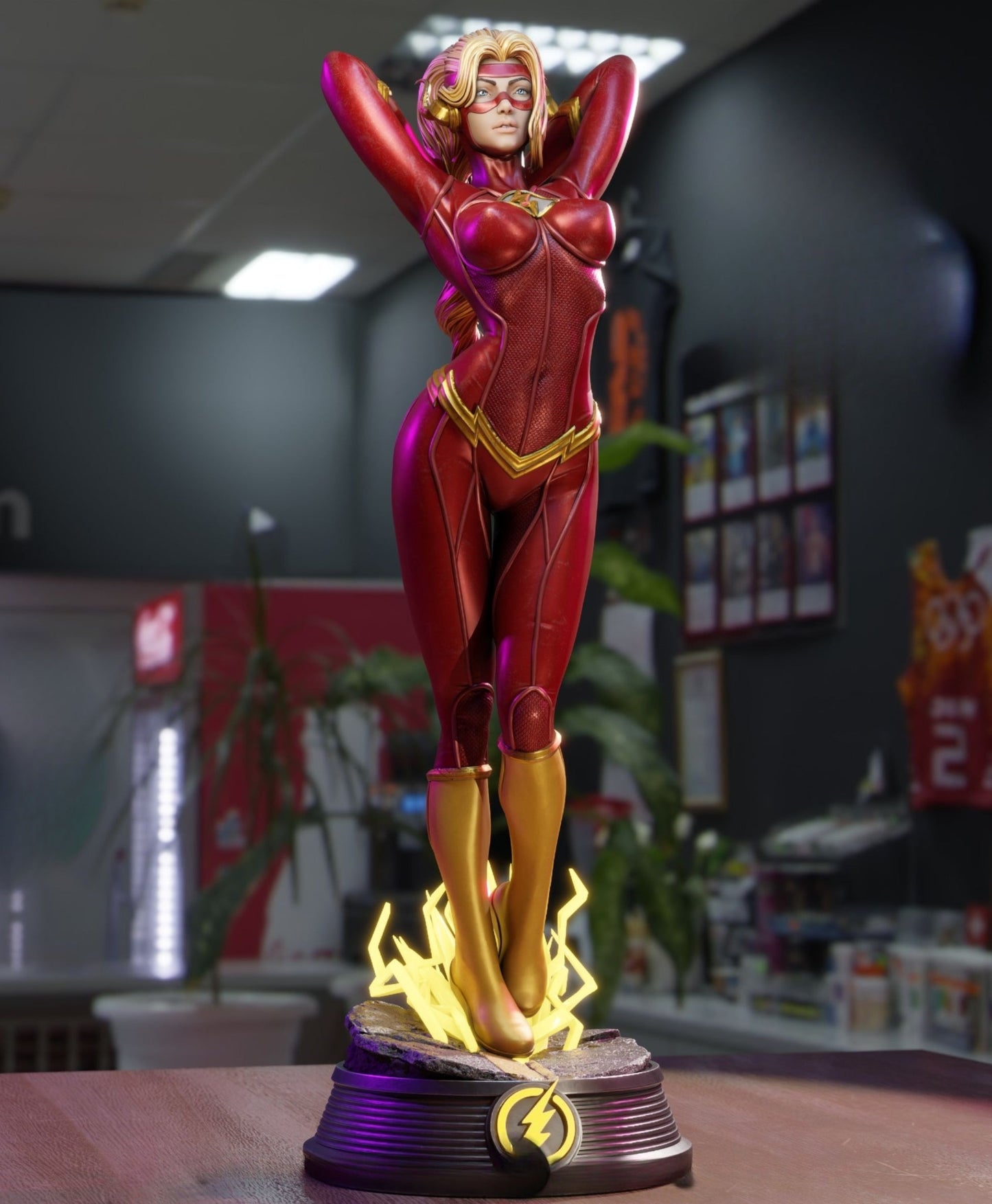 1089 Lady Flash NSFW - DC COMICS (4215) - STL 3D Print Files