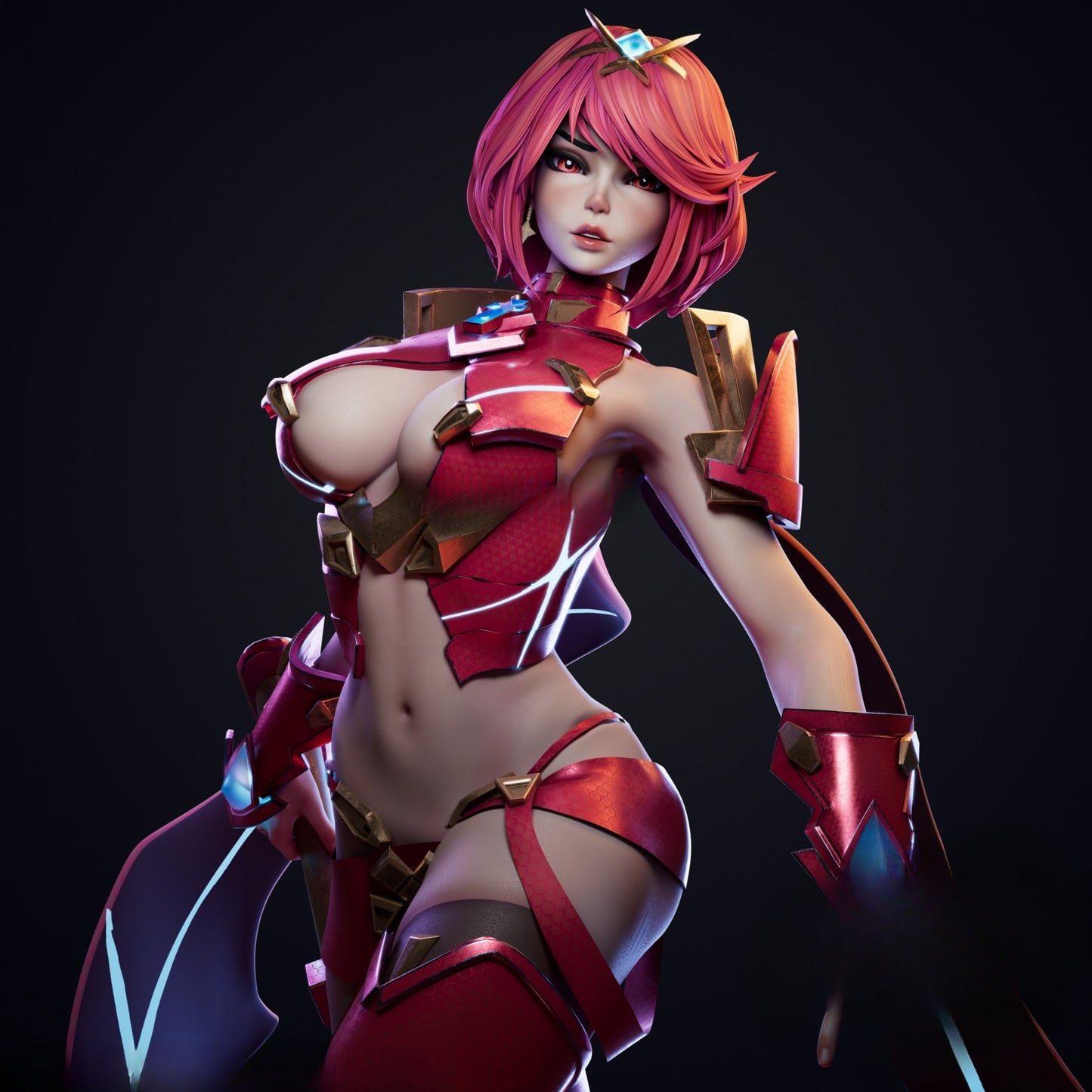 1266 Pyra_Xenoblade Chronicles - STL 3D Print File