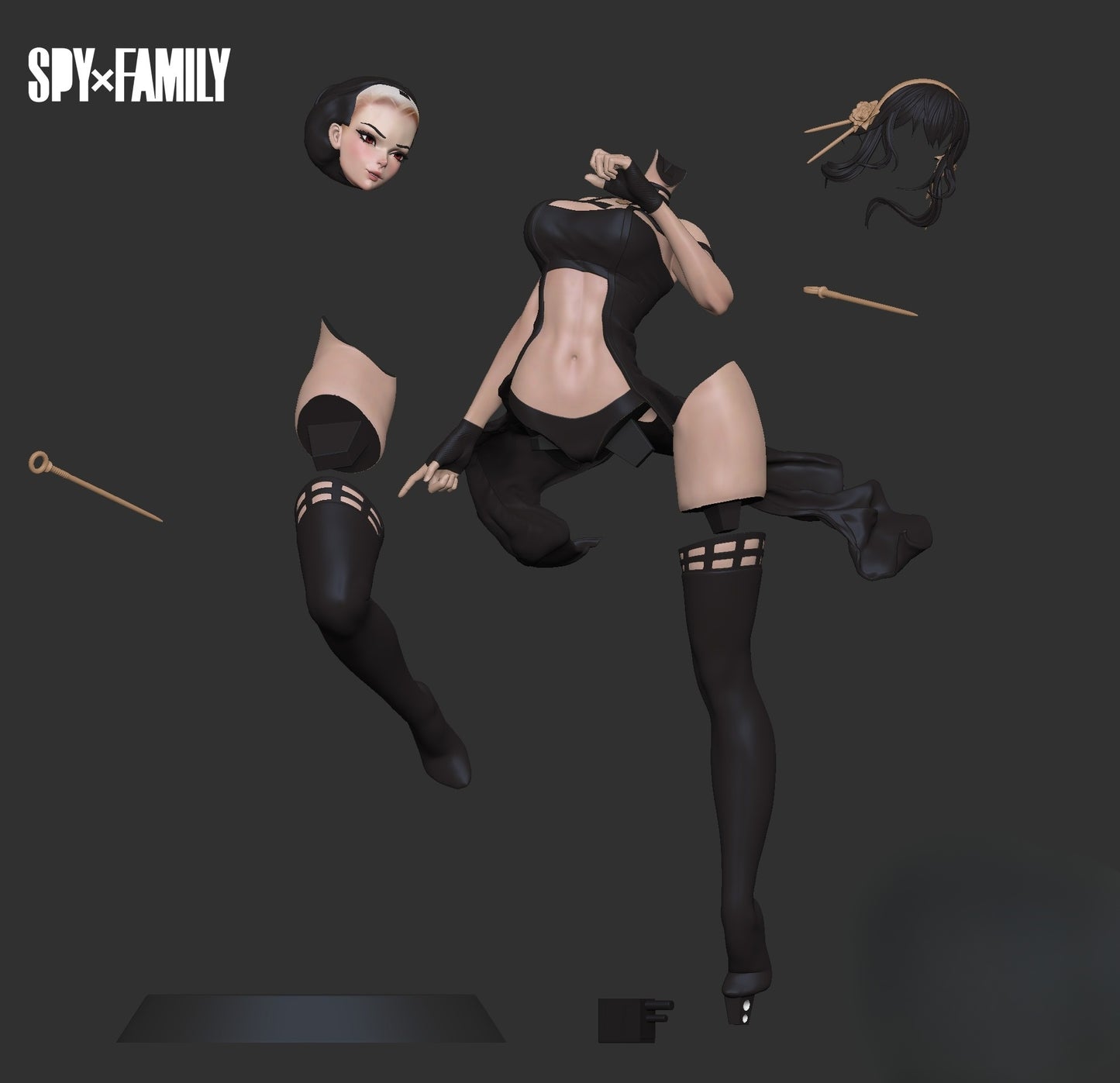 1268 Yor Forger_Spy × Family - STL 3D Print File