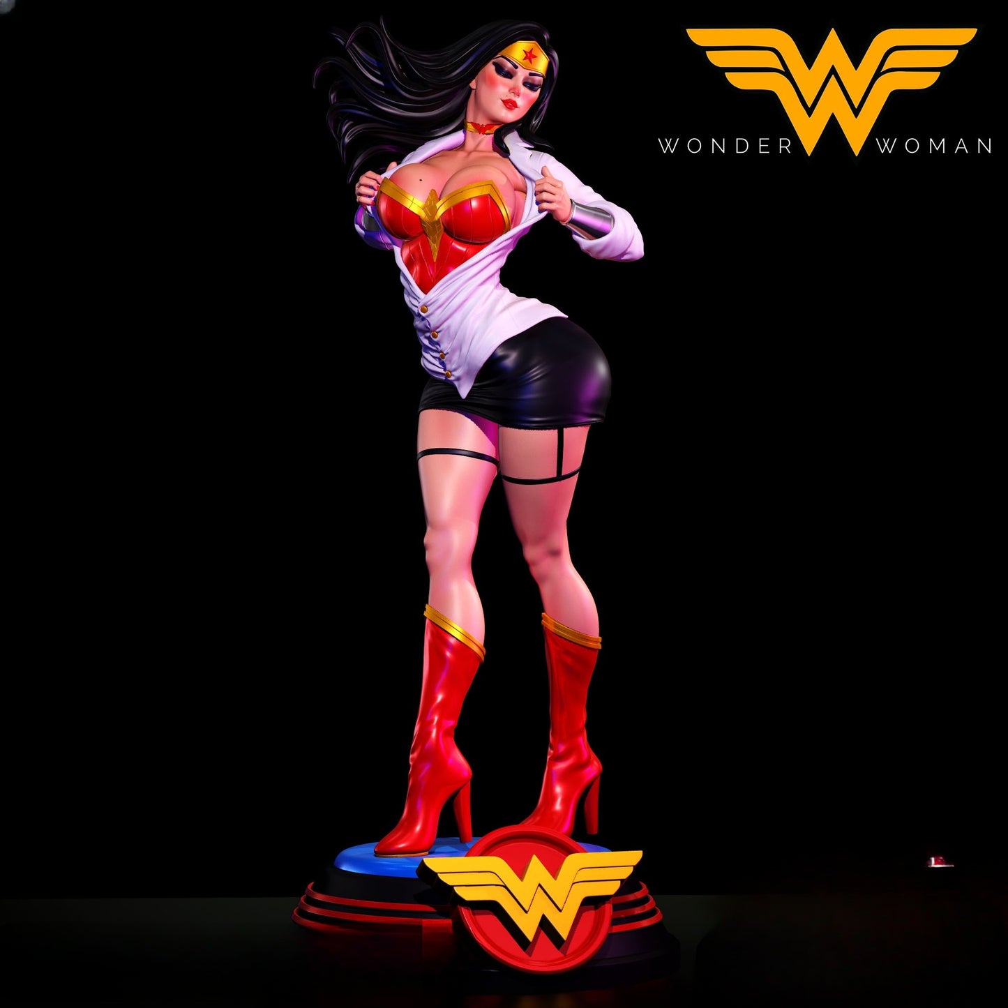 1292 Wonder_Woman - STL 3D Print File