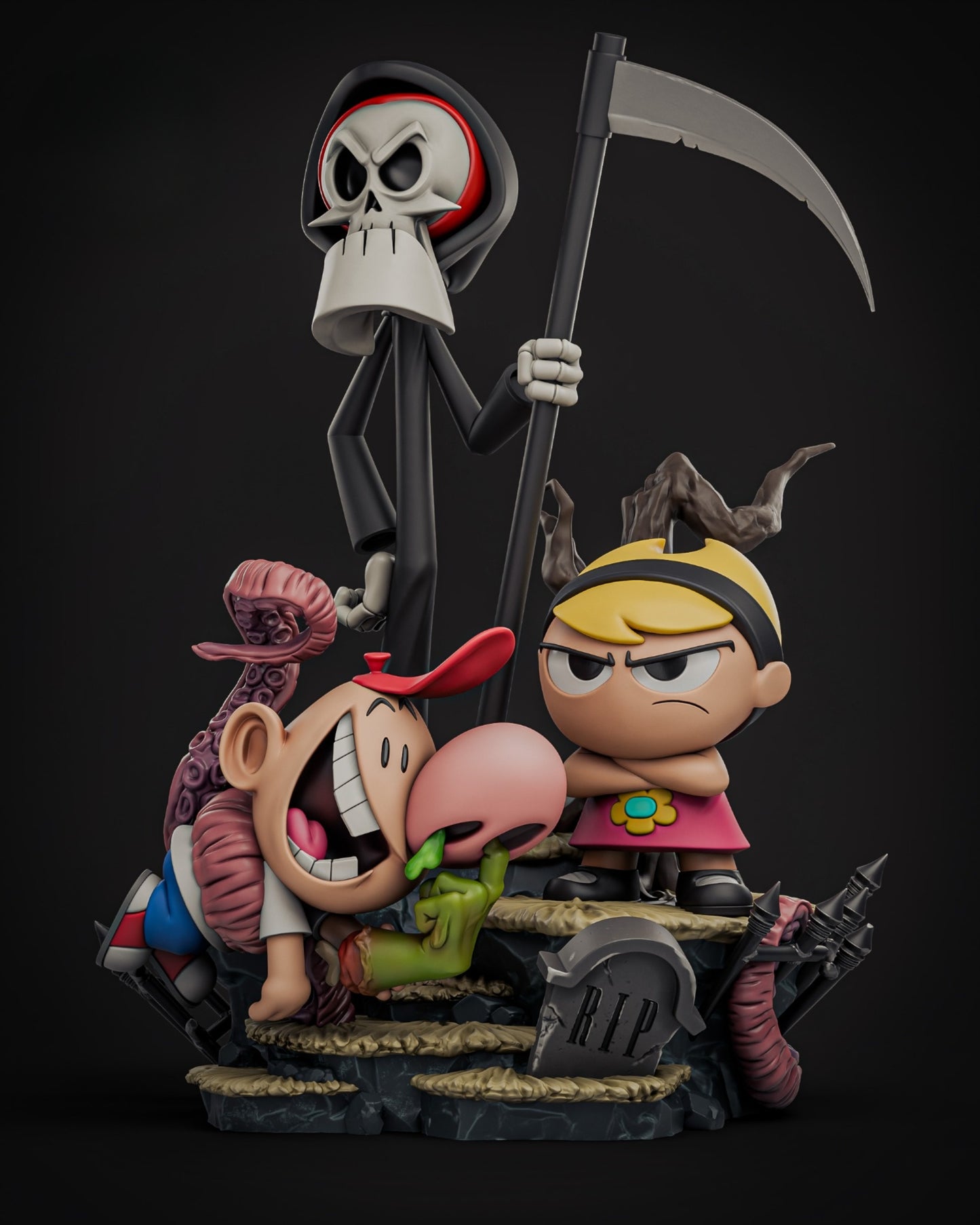 1297 Billy and Mandy - STL 3D Print File