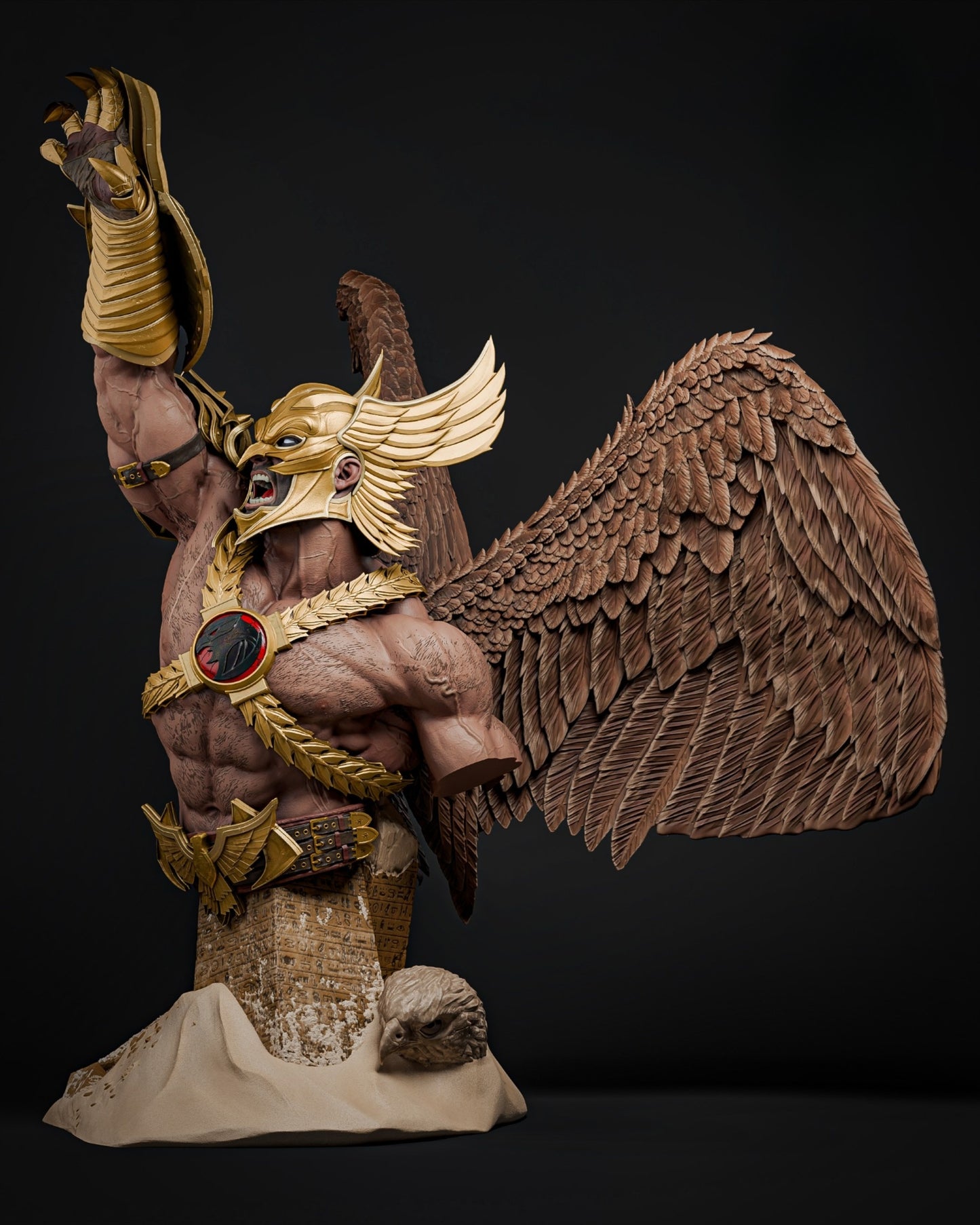 1330 Hawkman_Bust - STL 3D Print Files